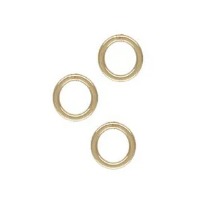 Sterling Silver Soldered Jump Rings, 5mm,  (5)