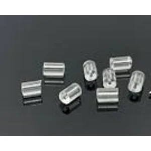 silicone rubber earring backs,  9 x 2 mm (25)