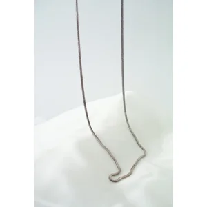 16 inch  Silver Plated Cocoon Chain, 1 mm
