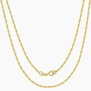 18 inch Gold Plated Ball Chain  with Lobster Clasp 1. mm Beads