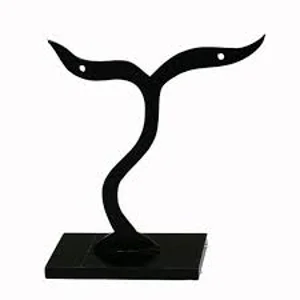 Black Earring Display Stands. 25 x 70 x 70 mm