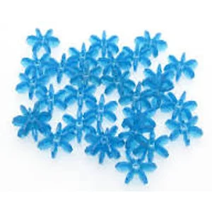 Acrylic Paddle Bead , Blue,  15 x 3 mm  (8)