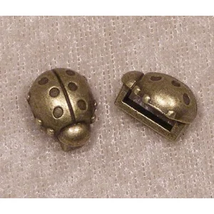 Bronze Ladybud Slide Bead (1)