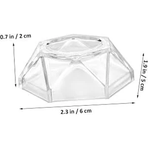 Clear Display Stand Holder Crystal Ball Sphere Gems  6 cm
