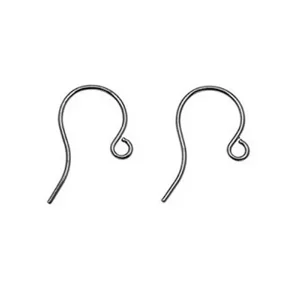 Gunmetal French  Earring Hooks 20x11mm  (20)