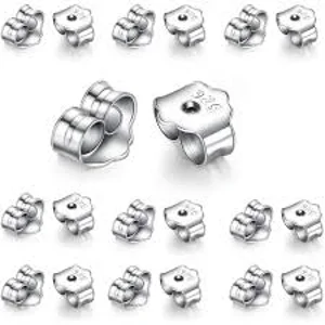 Ear Locking Earring Backs  3 mm  1 pair
