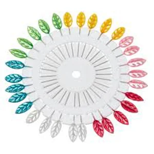 Leaf Design Pin Wheel - 30 Pins, (1)
