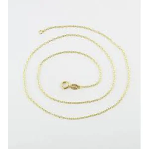 16 Inch gold Plated Cable Chain 1 mm