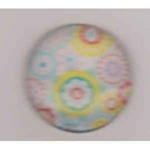Glass Cabochon For Ring or pendant,  24.5 mm  (1)