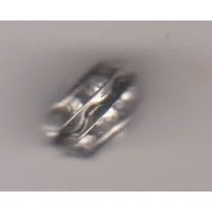 Rhinestone spacer Bead. Clear.  5 x 9 mm (1)