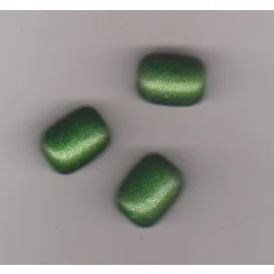Porcelain Green Beads 12 x 15 mm  (5)