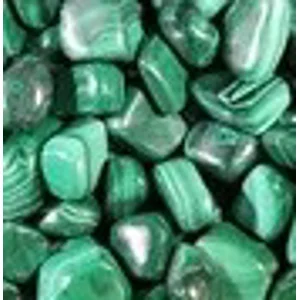 Malachite Tumbled Gemstones from South Africa  6 - 11 mm  (10)