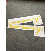 Broken Spannerz Small Stickers Set