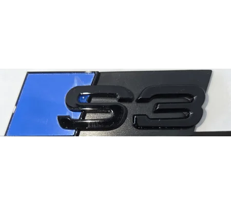 S3 GRILL BADGE BLUE 70mm x 22mm