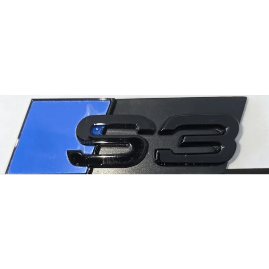 S3 GRILL BADGE BLUE 70mm x 22mm