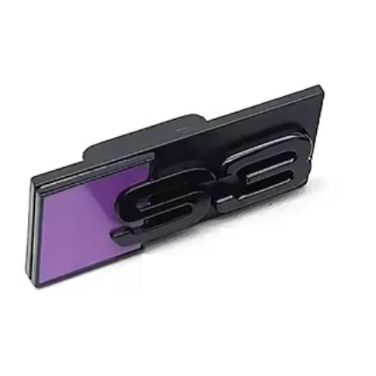 S3 GRILL BADGE PURPLE 70mm x 22mm