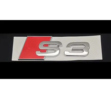 S3 REAR RED/SILVER large 105mm x 38mm