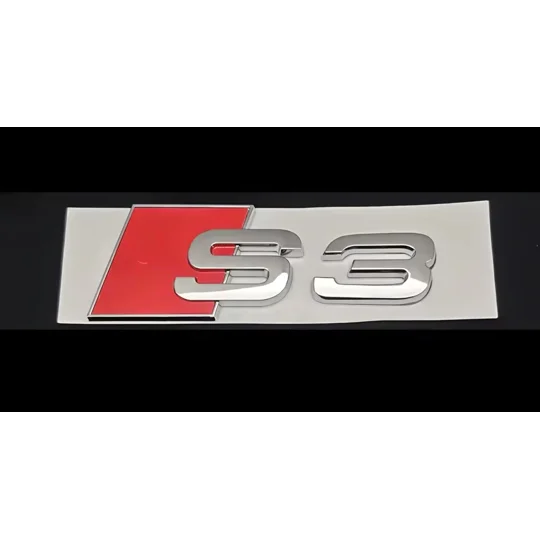 S3 REAR RED/SILVER large 105mm x 38mm