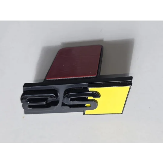 S3 GRILL BADGE YELLOW 70mm x 22mm
