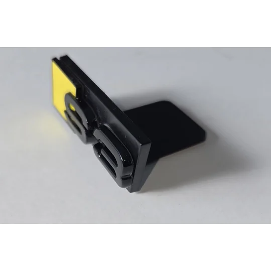 S3 GRILL BADGE YELLOW 70mm x 22mm