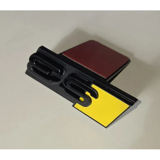 S3 GRILL BADGE YELLOW 70mm x 22mm