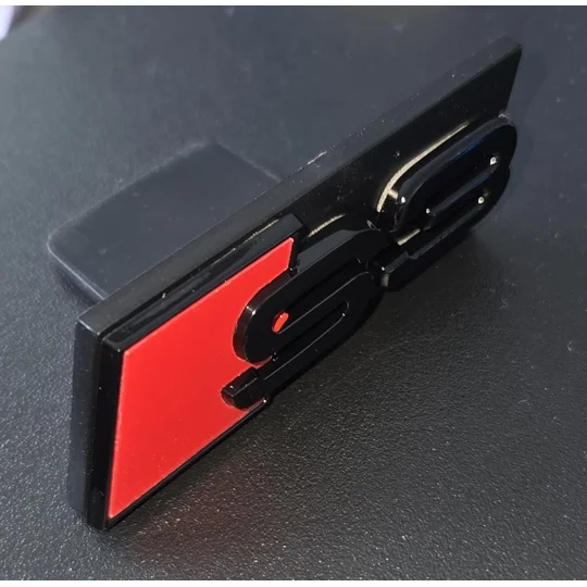 S3 GRILL BADGE RED BLACK 70mm x 22mm