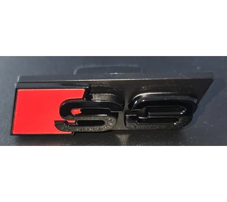 S3 GRILL BADGE RED BLACK 70mm x 22mm