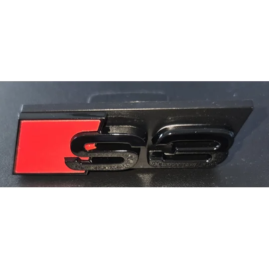 S3 GRILL BADGE RED BLACK 70mm x 22mm