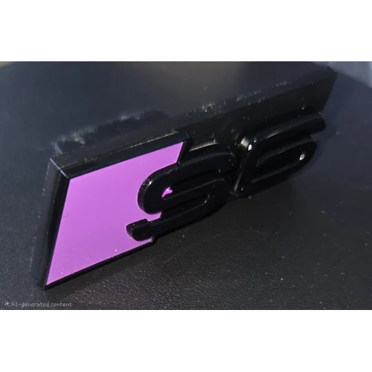 S6 GRILL BADGE PURPLE 70mm x 22mm