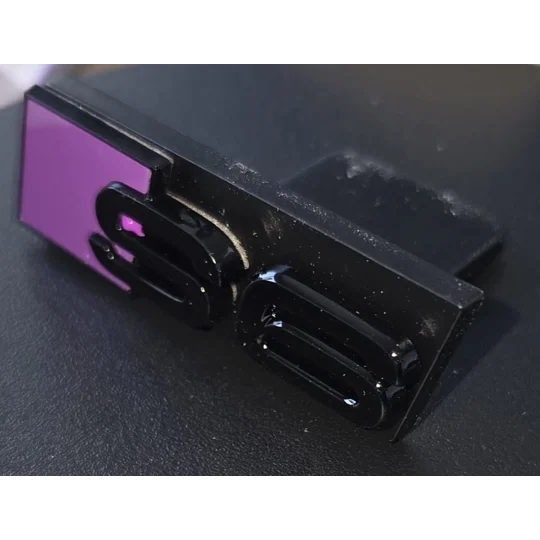 S6 GRILL BADGE PURPLE 70mm x 22mm