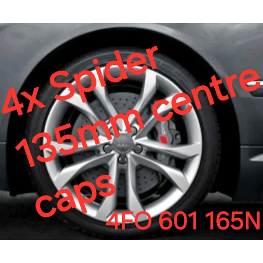 Spyder Centre caps x4 135mm