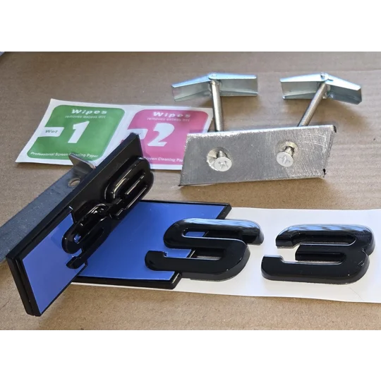 S3 Grill + Rear Badge + Aluminium Mount Kit Bolt on