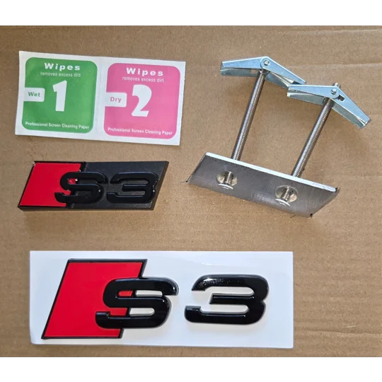 S3 Grill + Rear Badge + Aluminium Mount Kit Bolt on