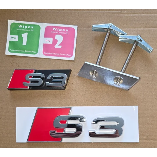 S3 Grill + Rear Badge + Aluminium Mount Kit Bolt on