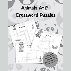 Animals A-Z! Crossword Puzzle Pack