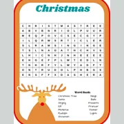 Christmas Themed Word Search-FREE