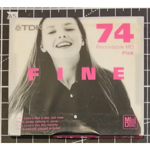 TDK Fine MD74 Pink Minidisc