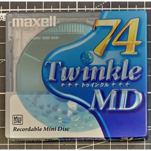 Maxell Twinkle MD74 Blue Minidisc