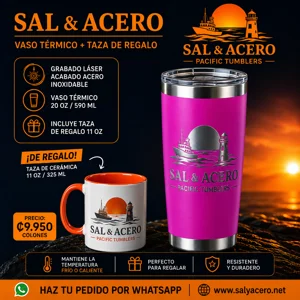 Vaso Térmico Fucsia 20 oz Ac..