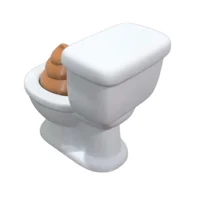 Large Poop Toilet Desktop Clicker