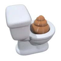Large Poop Toilet Desktop Clicker