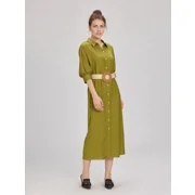 Beltd Midi Shirtdress