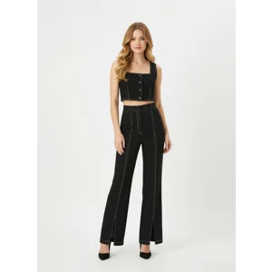 Contrasr-Stitch Co-ord Set