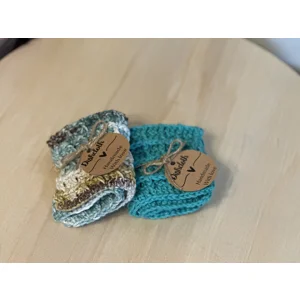 Set of crocheted dishcloths