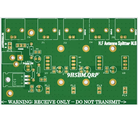 H.F Antenna 4 Port Splitter