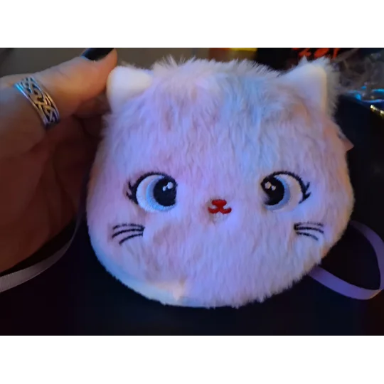 FUZZY KITTEN CROSS BODY BAG - 1 AVAIL