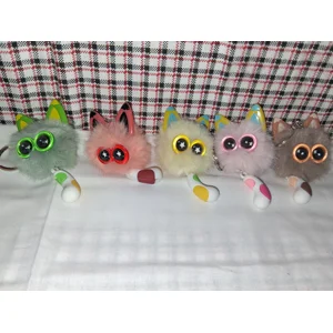 FUZZY CAT KEY CHAIN - 1 ea avail