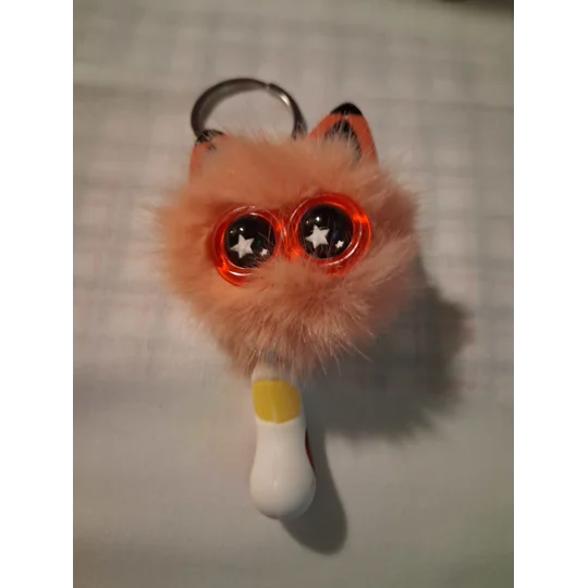 FUZZY CAT KEY CHAIN - 1 ea avail