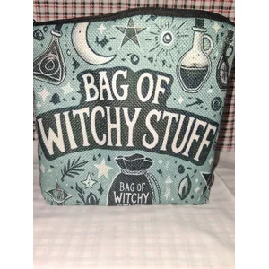 WITCHY STUFF CANVAS BEAUTY BAG - 1 AVAILABLE