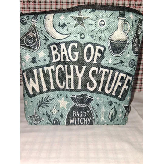 WITCHY STUFF CANVAS BEAUTY BAG - 1 AVAILABLE
